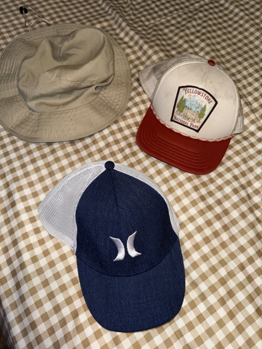 Hurley Navy Blue & White Mesh Logo Trucker Cap